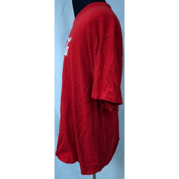 Delta Pro Weight Mens 2XL Red Coca Cola Coke Classic Spellout Cotton T-Shirt - Picture 5 of 11
